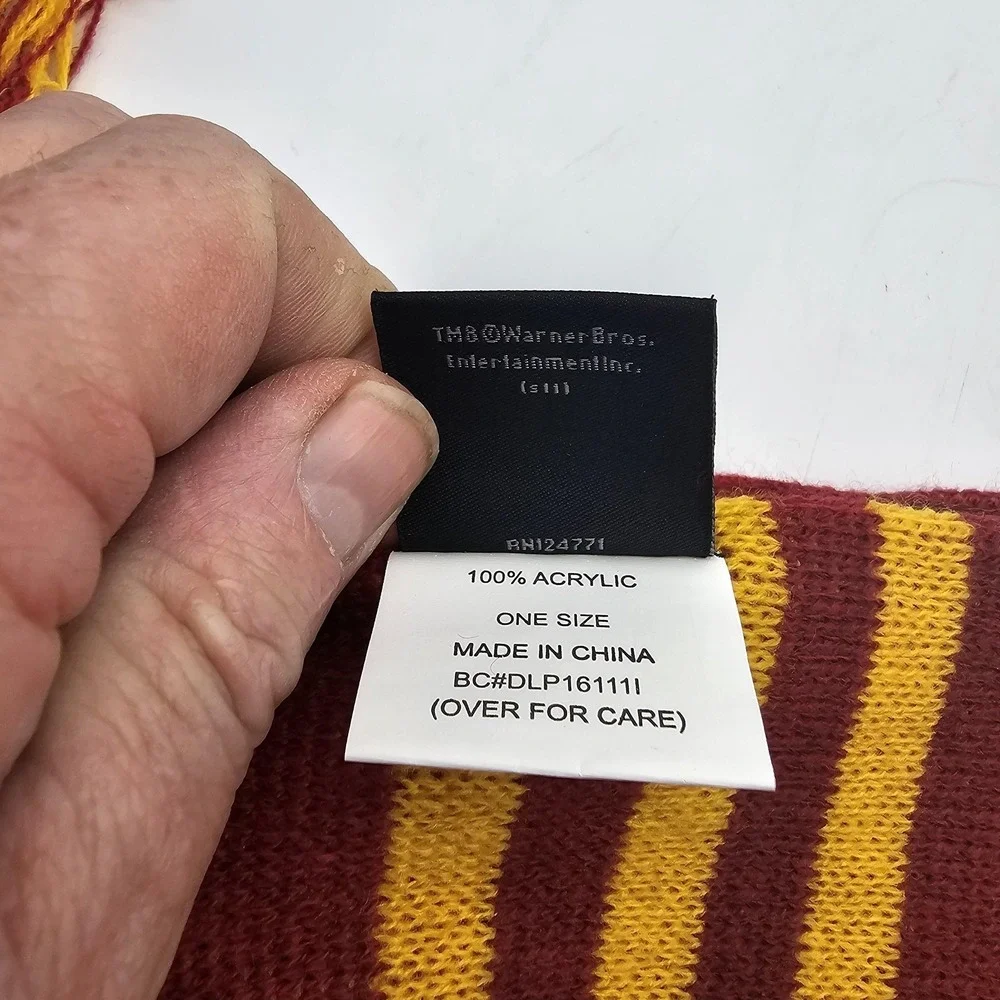The Wizarding World Of Harry Potter Scarf Mens One Size Red Gryffindor Knit